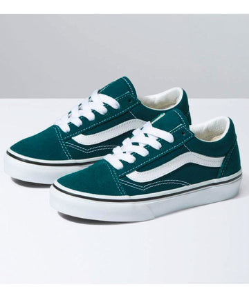 Vans Old Skool Color Theory Kids Shoe - Deep Teal